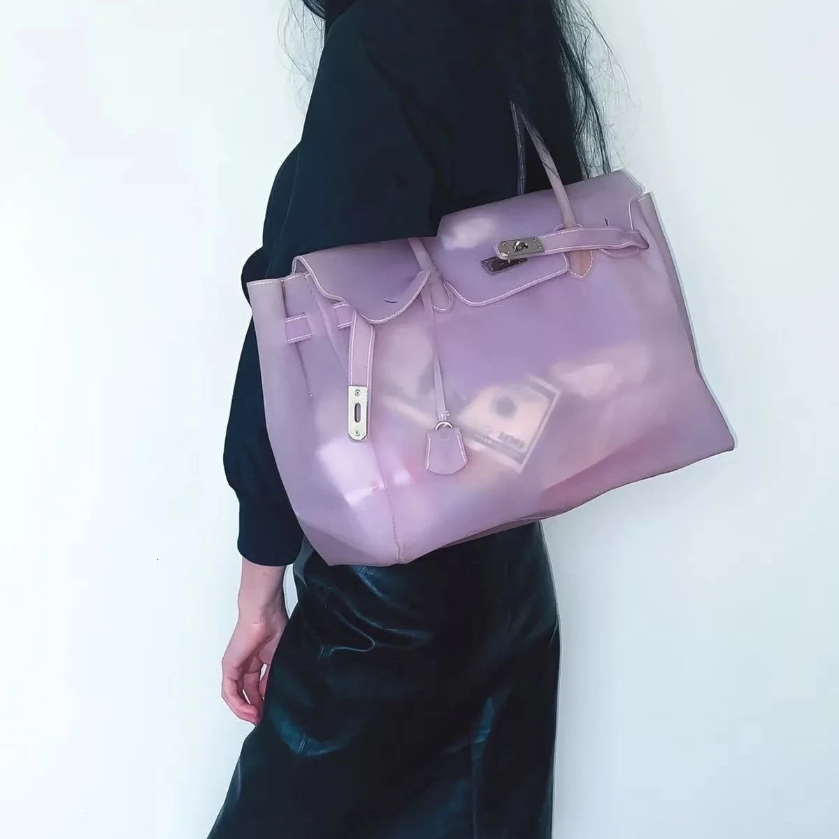 NEYSSA Sac cabas transparent